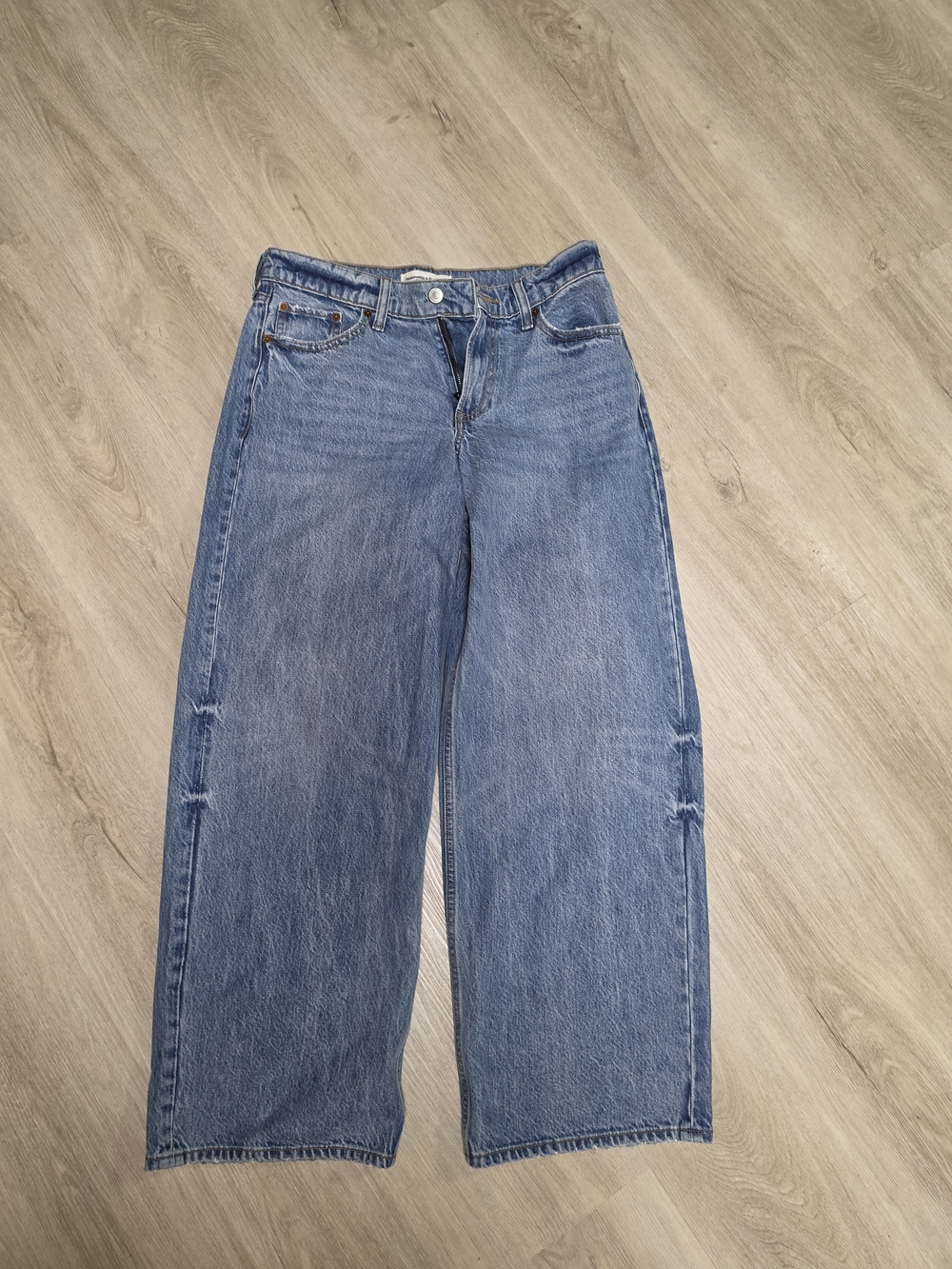 Abercrombie & Fitch Wide Leg Blue Jeans